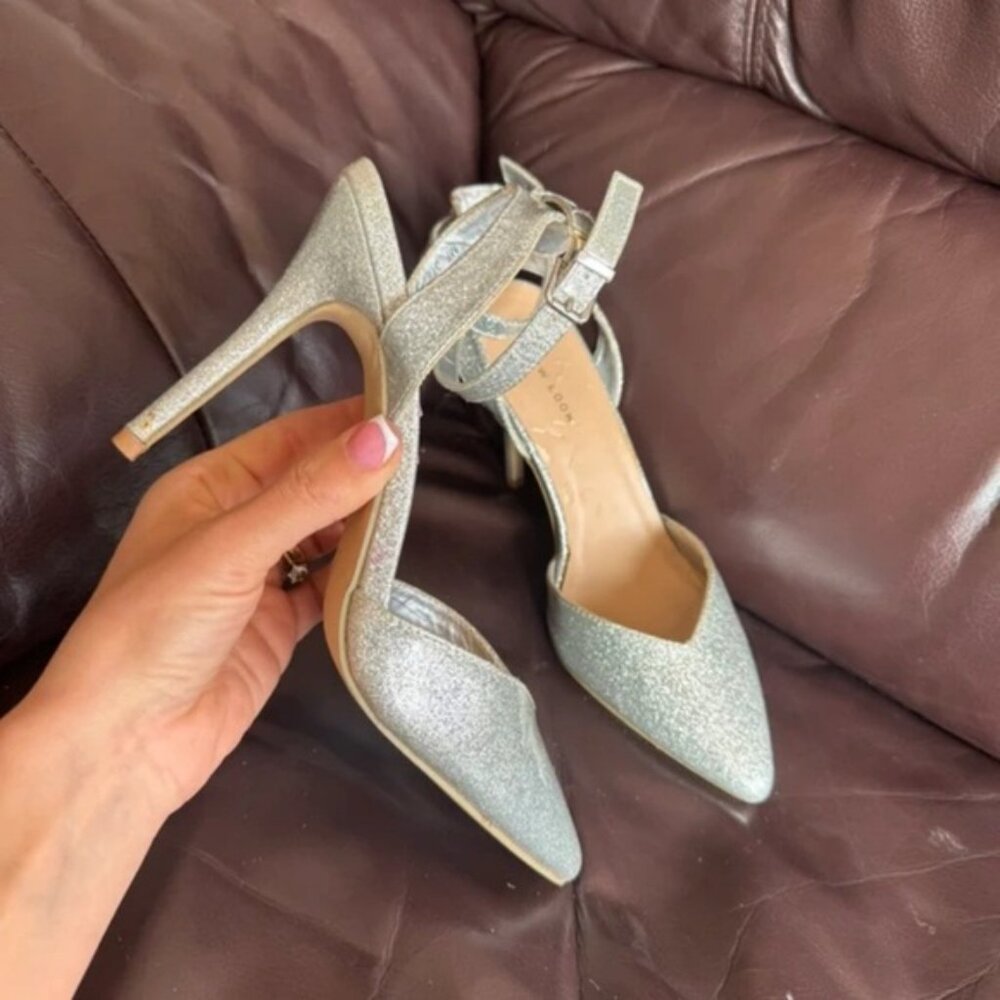 New Look Glittering Silver Heels